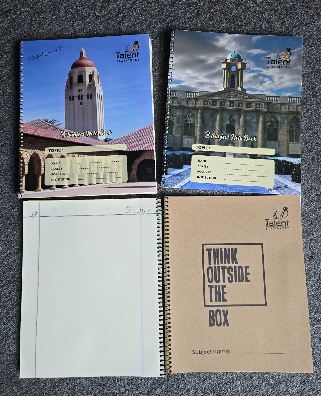 300 Page Premium Off White Spiral Note khata (KS300.A) | Talent Stationery